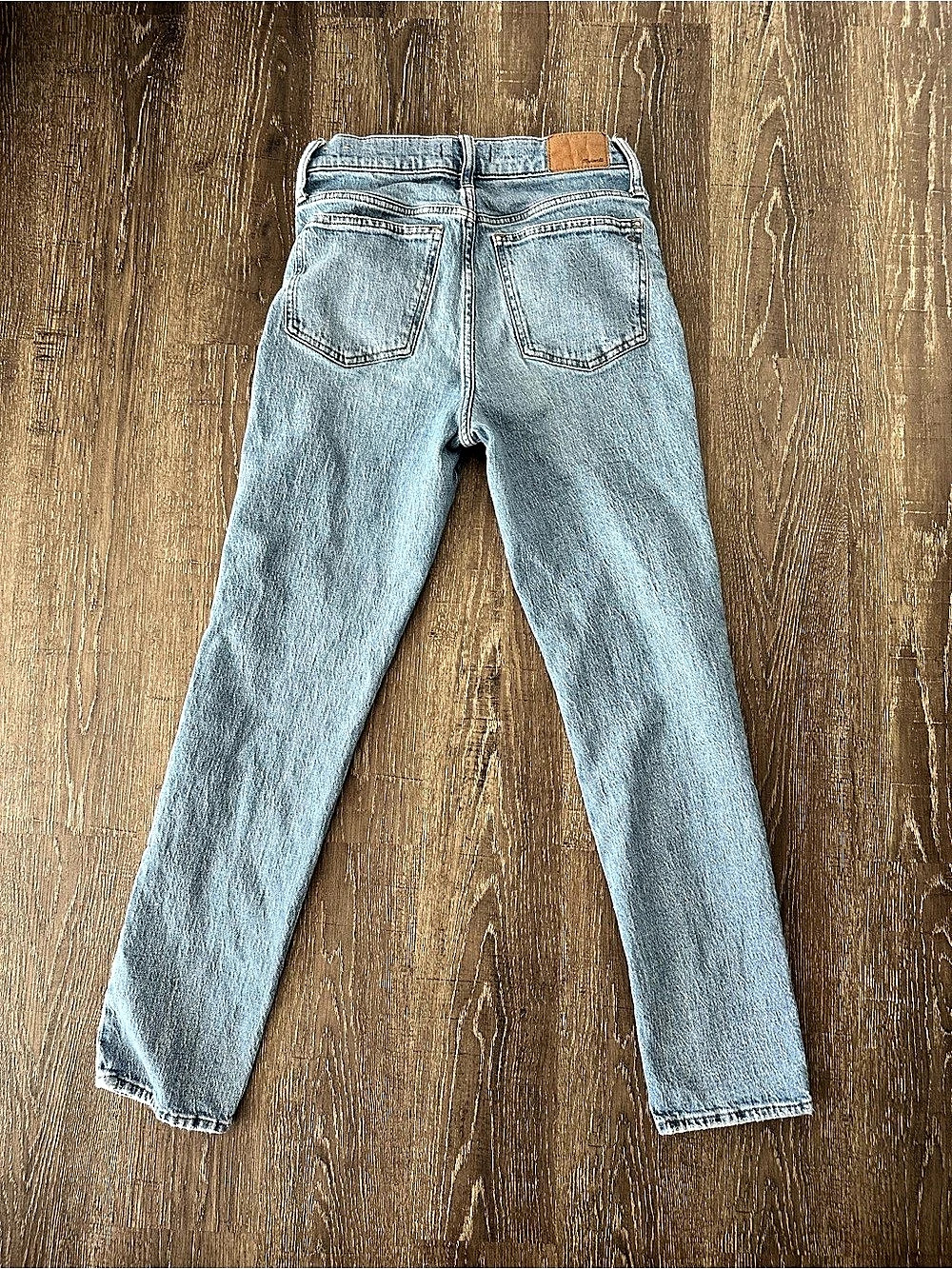 Madewell The Perfect Vintage Jean Straight Leg Jeans in Blue Size 28T Like New - Picture 3 of 6